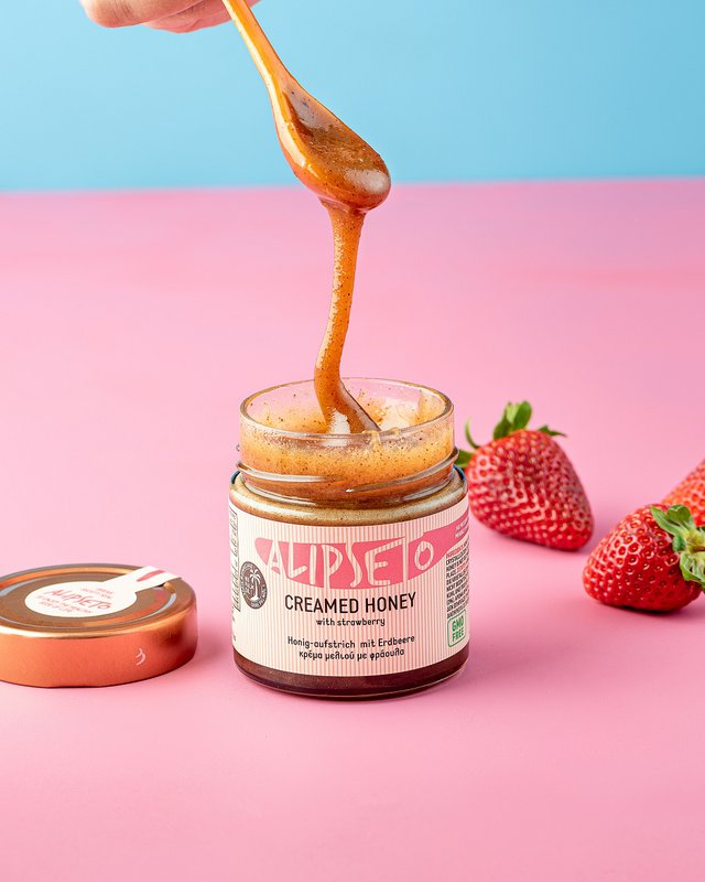 Crema de Miel con Fresa, 300g