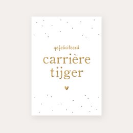 Kort Karriere Tiger | Guld folie
