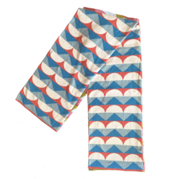 Manta de jacquard azul Toby – Algodón cepillado suave