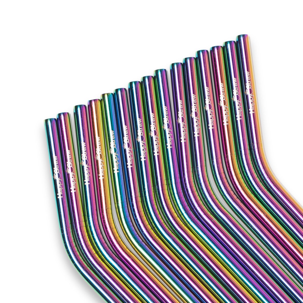 Cannucce Arcobaleno Piegate - Confezione da 50