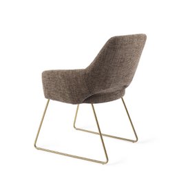 Jesper Home Yanai Dining Chair Slide Gold