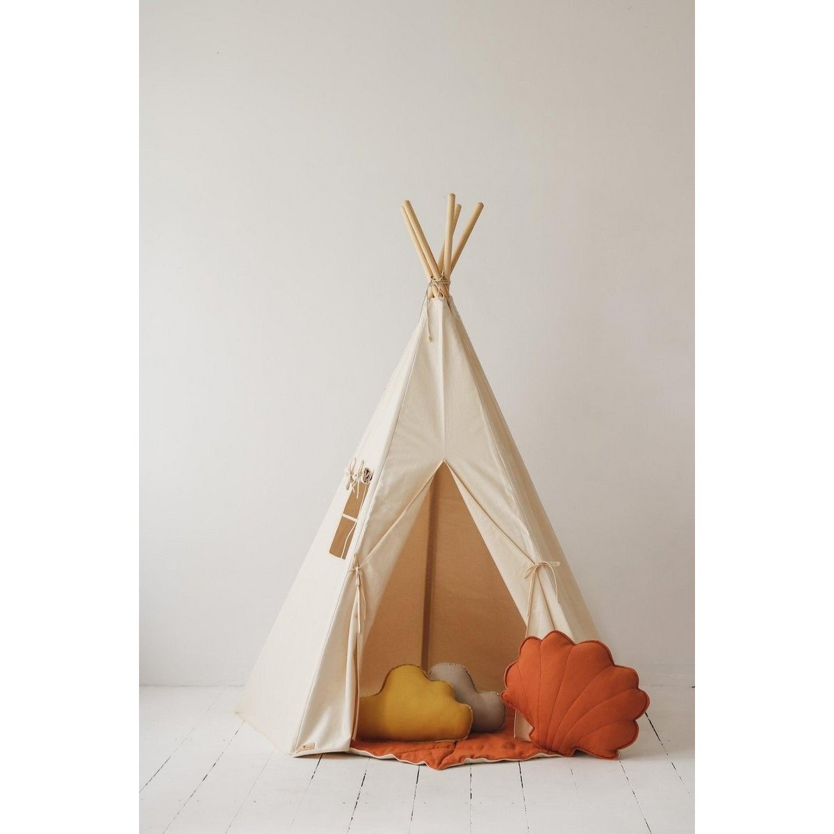 Tipi- und Mattenset „Beige“