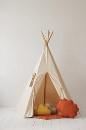 Tipi- und Mattenset „Beige“