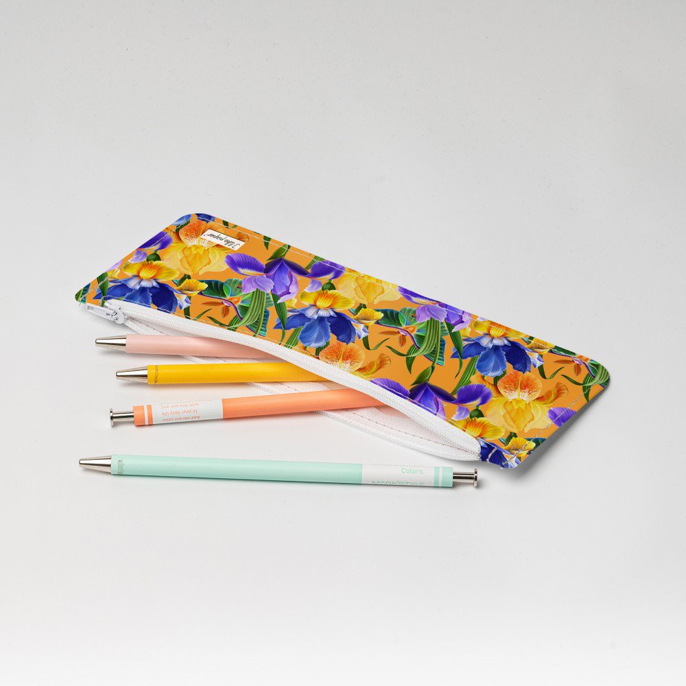 ​ PETITE ORCHID Tyvek® Federtasche mit Zipper