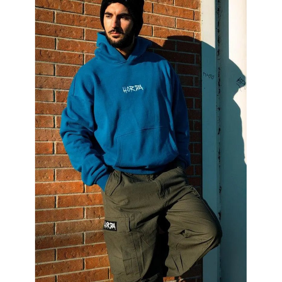 Felpa con Cappuccio 460g Boxy Fit War — Streetwear Made in Italy | Horda Brand