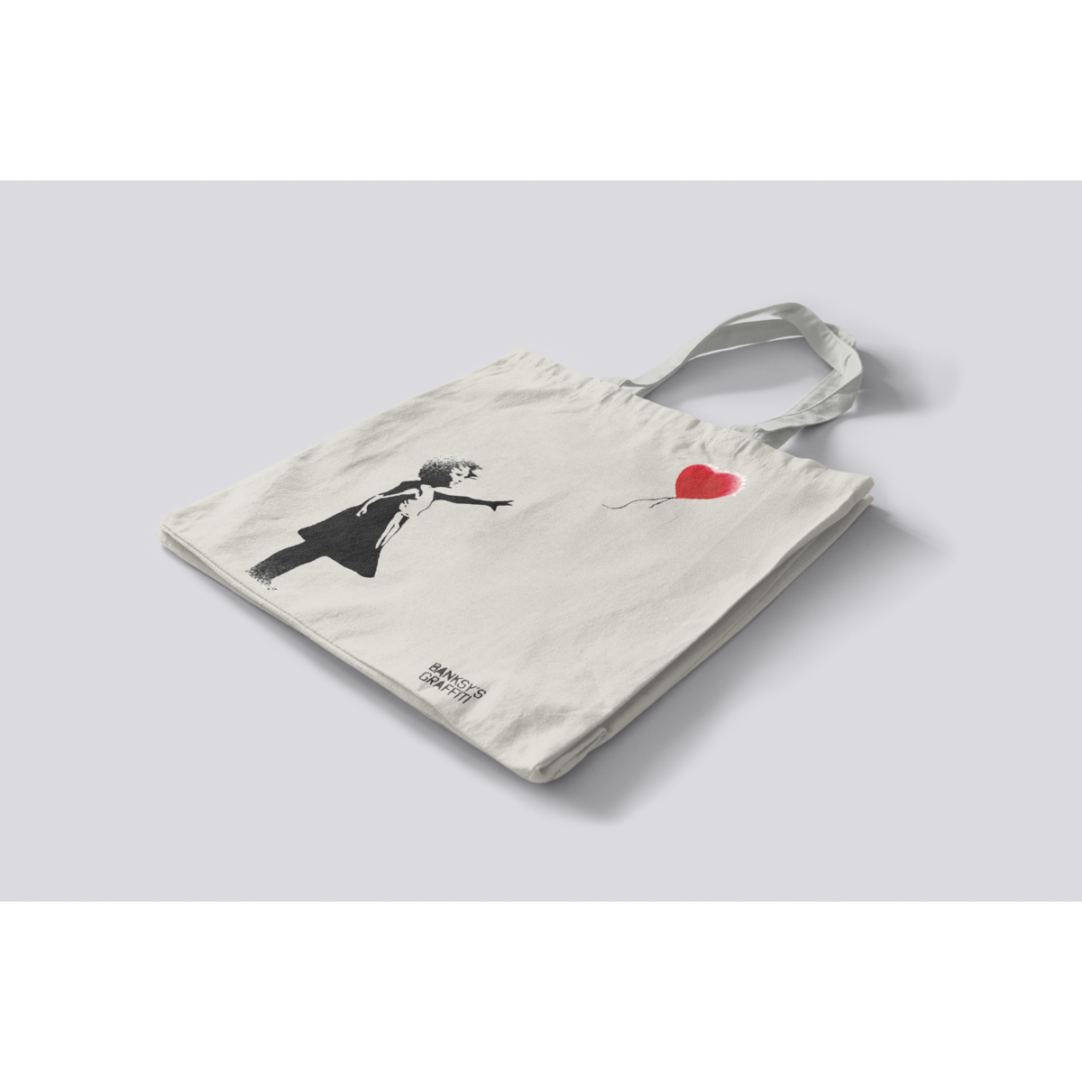 Banksy's Graffiti Tote Bag/Street Bag - Ballonmeisje