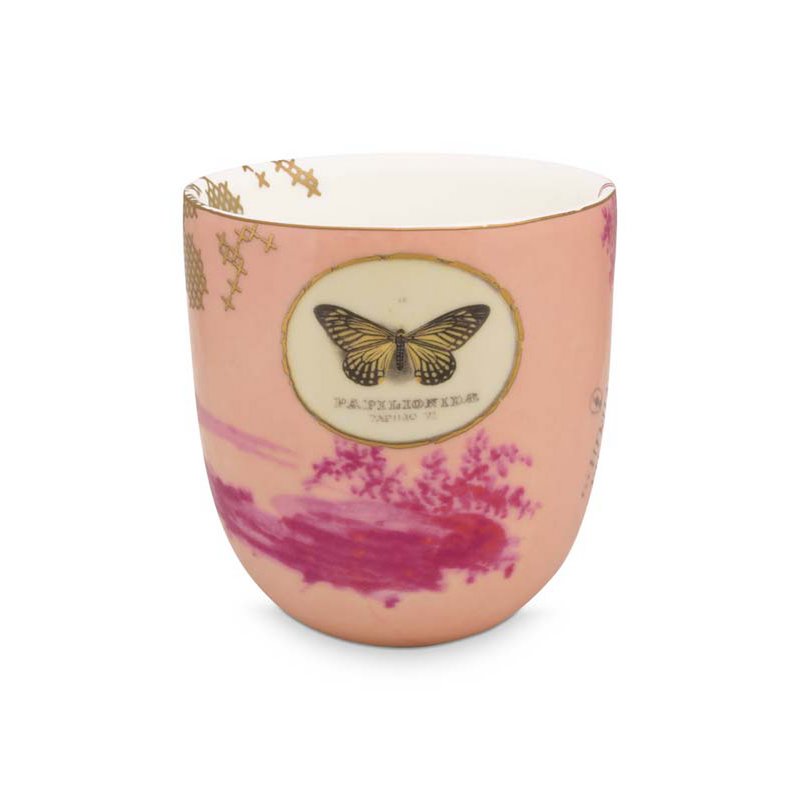 Mug Large without Ear Heritage Painted Pink 300ml