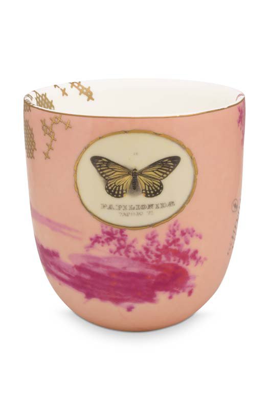 Mug Large without Ear Heritage Painted Pink 300ml