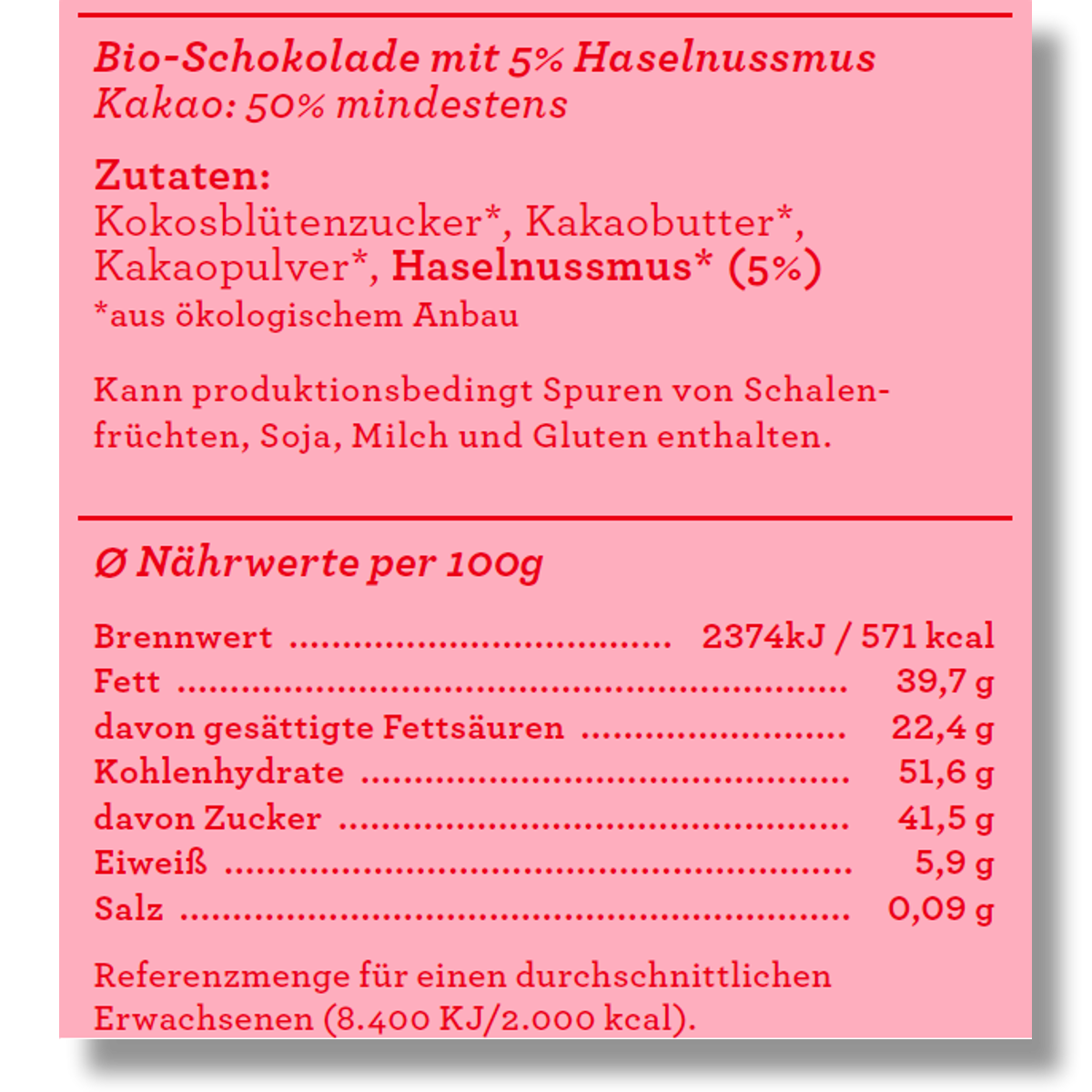 SweetGreets biologische chocolade "...trakteer jezelf op wat je..."