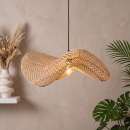 Wave hanging lamp natural large