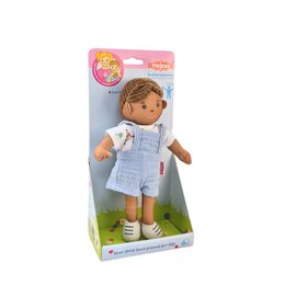 Stof Doll '' Ben '' med outfit til at sætte på og tage af, 22 cm
