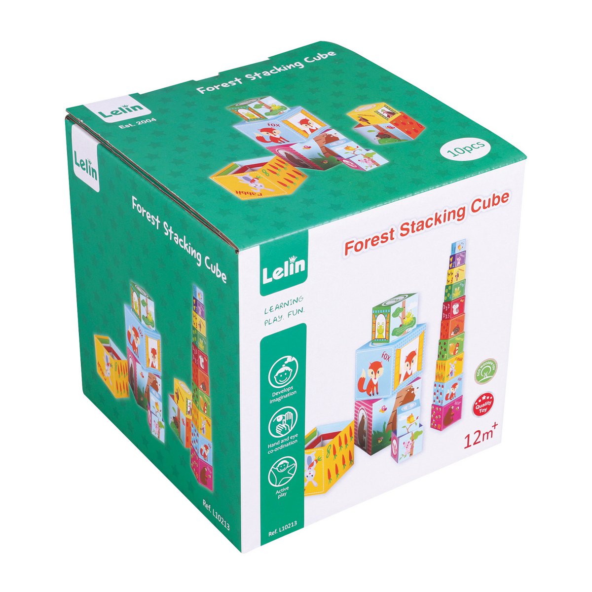 Lelin® Stapelblokken - Bosdieren