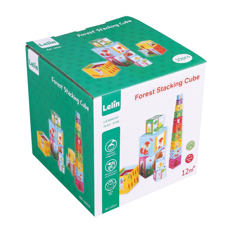 Lelin® Stapelblokken - Bosdieren