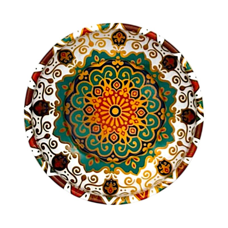 Metalen kom - Mandala 3 - Klein - 8 cm