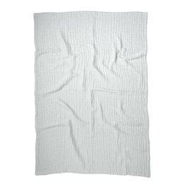 Grey 4 in 1 Muslin Baby Blanket Large