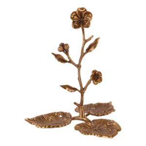 Decoratief sieradenstandaard messing 20 cm