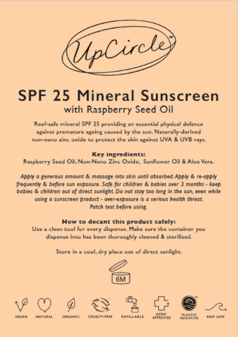 SPF 25 Mineral Sunscreen - Bulk 1L