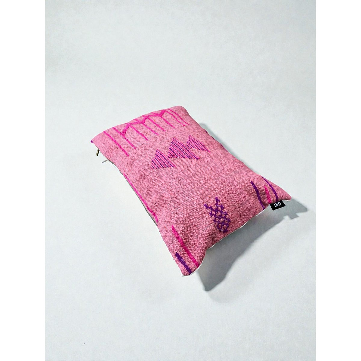LEI! - Kissen - Kleurrijke lijn - ROZE EDITIE - 40 x 60