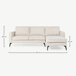 Bento-Ecksofa, beiges Leinen