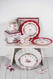 Porselein lepel Happy Holidays 13 cm Isabelle Rose