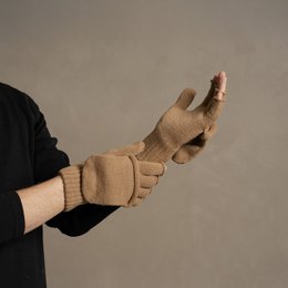 Men's Convertible Gloves Knitted Merino