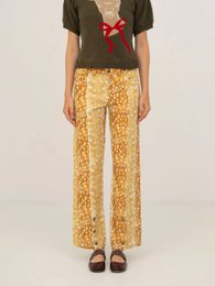 Jean en denim imprimé cerf