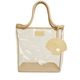 Large pink beach bag with woven texture and handles. Suitable for carrying beach essentials and storing items.