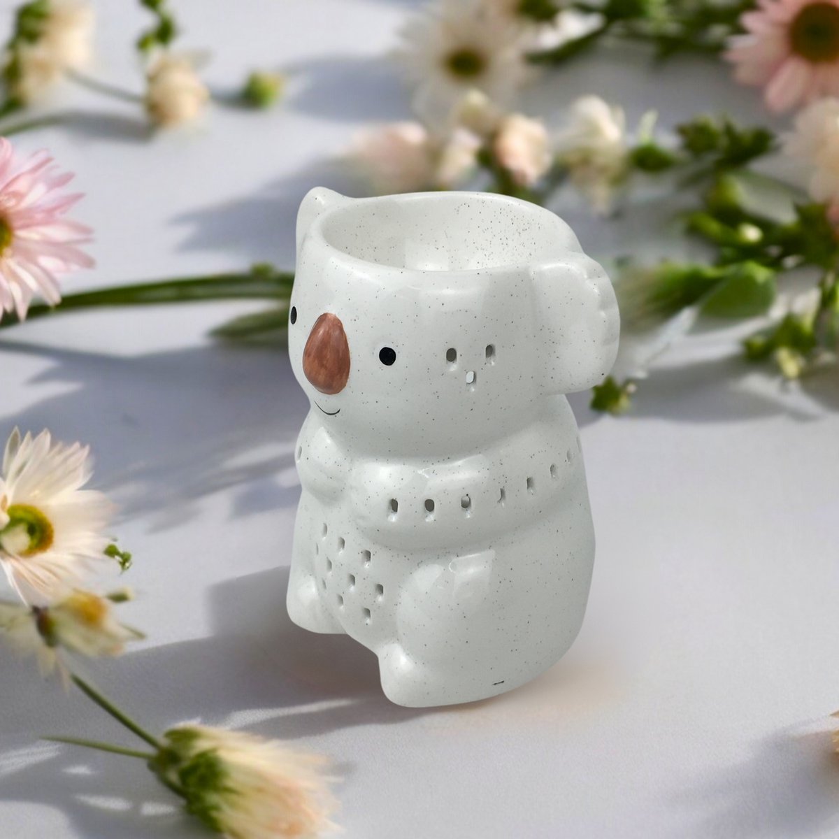 Céramy Koko Perfume Burner - Scented Atmosphere - Fun Craft Object - Easy Aromatherapy - Modern Scented Interior - Teddy Bear Decoration - Koala Figurine