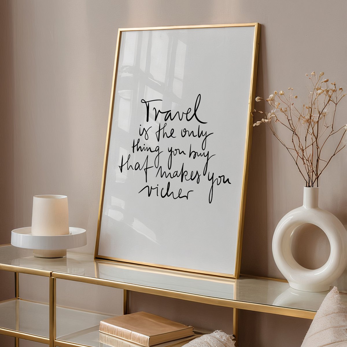 Poster: Travel is the only thing you buy that makes you richer