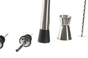 COCTEL SET 9 BAMBU INOX 9X9X25 750ML NATURAL RC185257