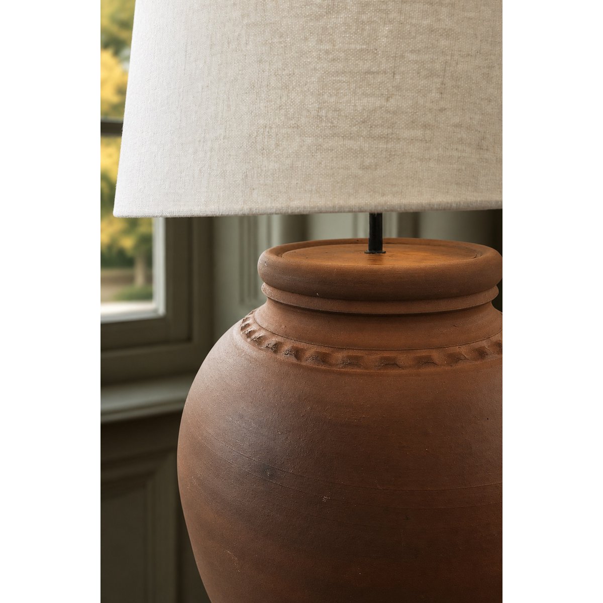 Terracotta no.57 - Timelessly Human Collection - Ceramic table lamp