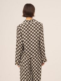 Klassiek, op Betty Argyle geïnspireerd overhemd met geometrische print