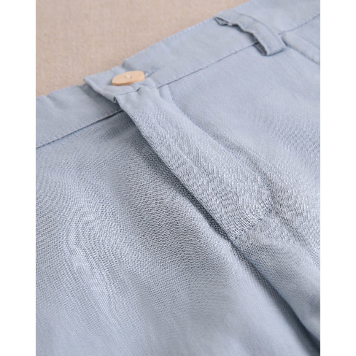 Boy's Blue Leinen Bermuda Shorts M70-21503073