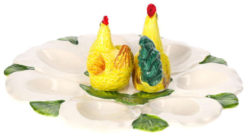 Family Egg Holder Ø 24 cm in Made in Italy Ceramic