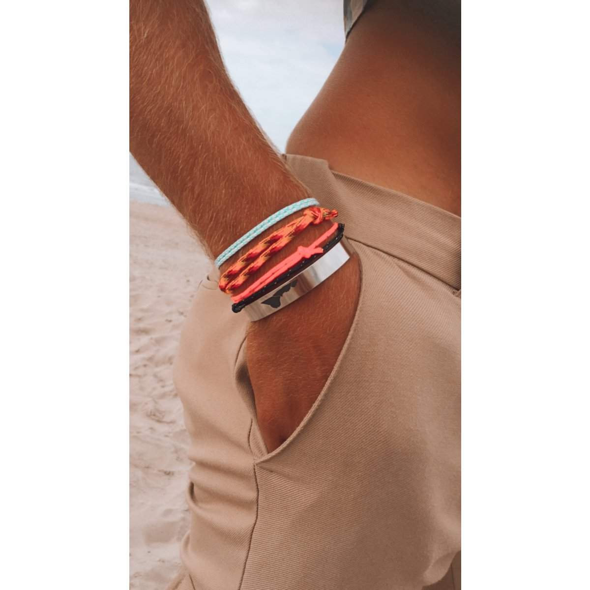 Bracelets set surf culture mint