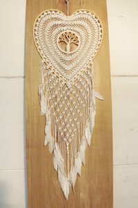 Heart-shaped XL dreamcatcher "Tree of Life"