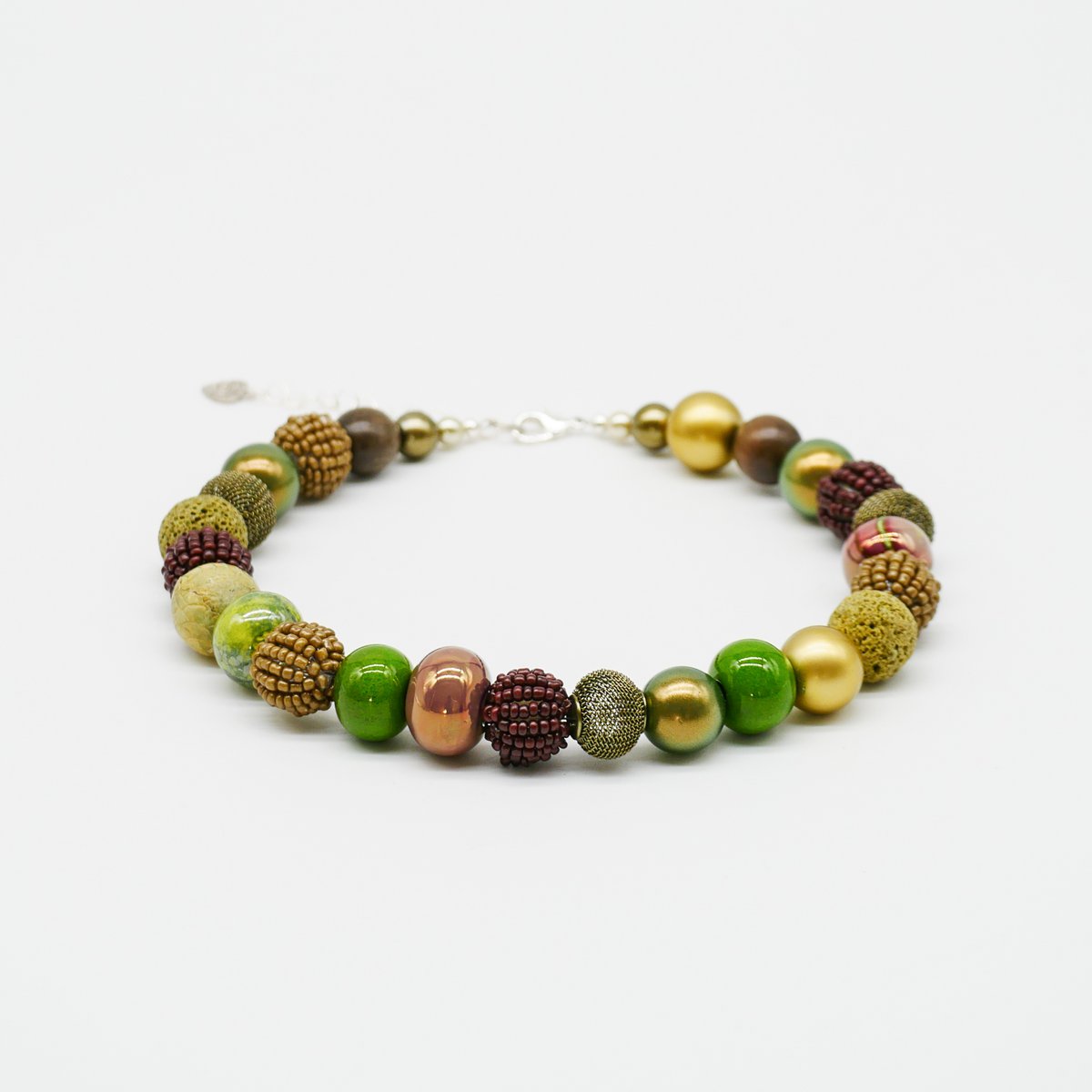 Collier Stephisimo "Bollywood", Oliv Brown