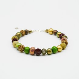 Collier Stephisimo "Bollywood", Oliv Brown