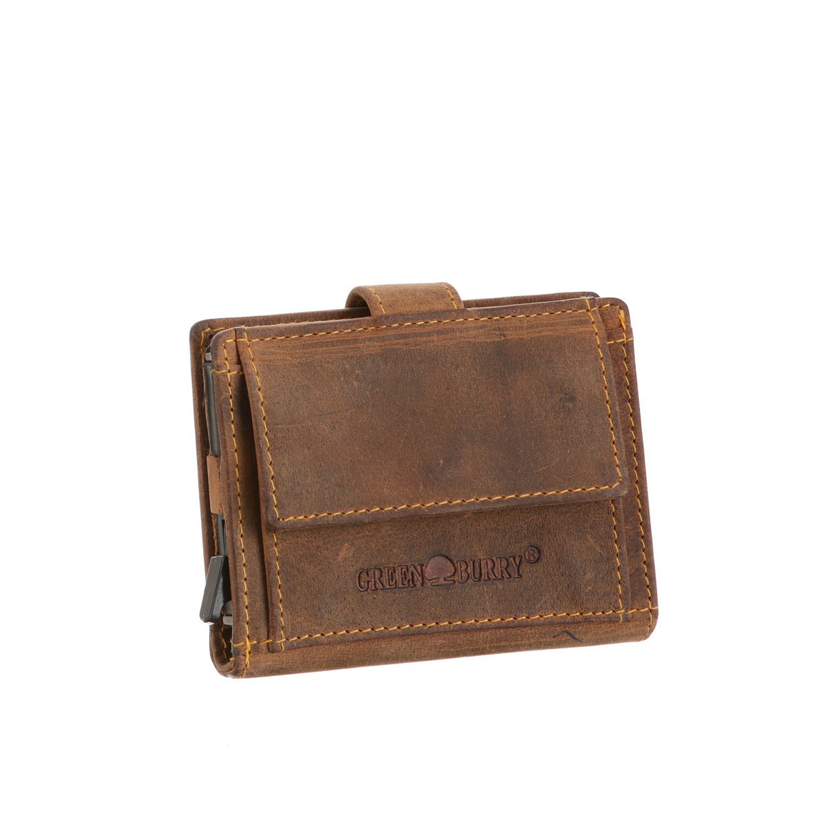 Vintage original RFID card slider coin brown 1686-25