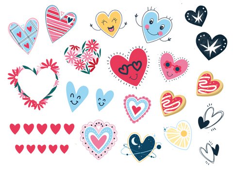 Temporary tattoo: Mini Magic of hearts