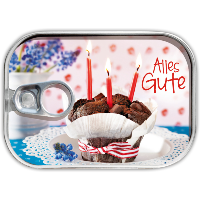 Dosenpost "Alles Gute"