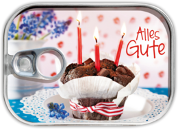 Dosenpost "Alles Gute"