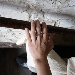 ARK Silver is a sculptural ring inspired by architecture and geometric form.