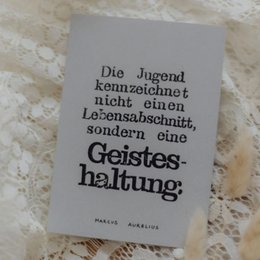 Stamped Postcard "Jugend als Geisteshaltung"