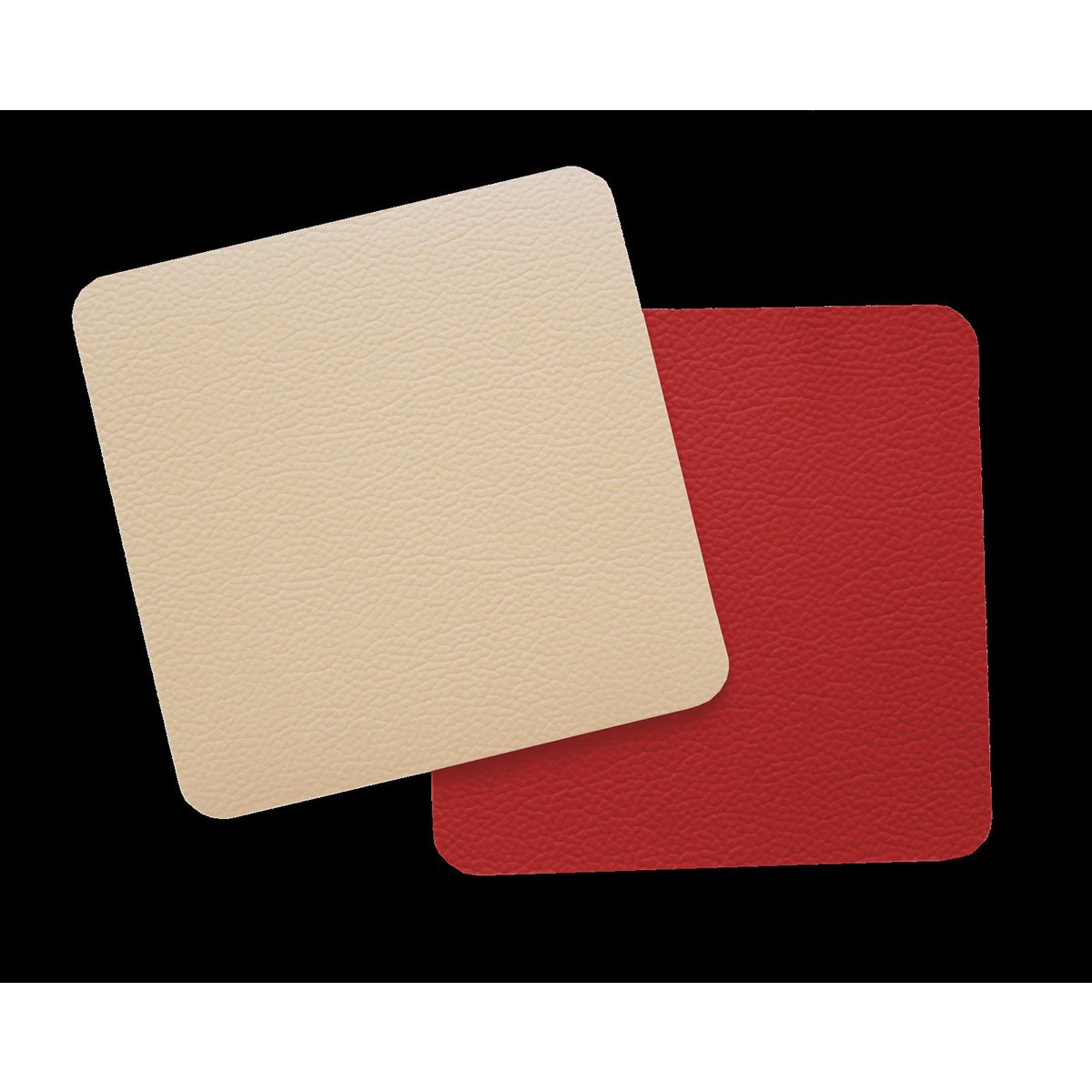 Lunar coasters Burgundy/Beige | 10 x 10 cm
