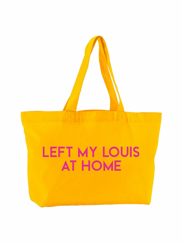 Borsa Shopping in tela Louis Velluto rosa neon