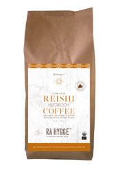Whole bean Reishi mushroom coffee, 1 kg. Rich, earthy flavor with the benefits of reishi mushroom.