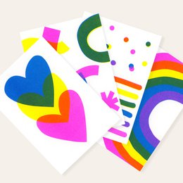 Risographie Carte postale - Confetti - Din A6