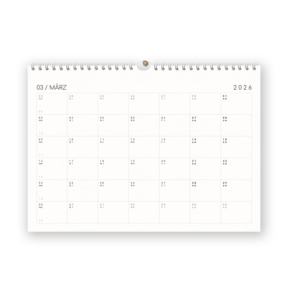 Calendario con pegatinas 2027 - A4 / A3