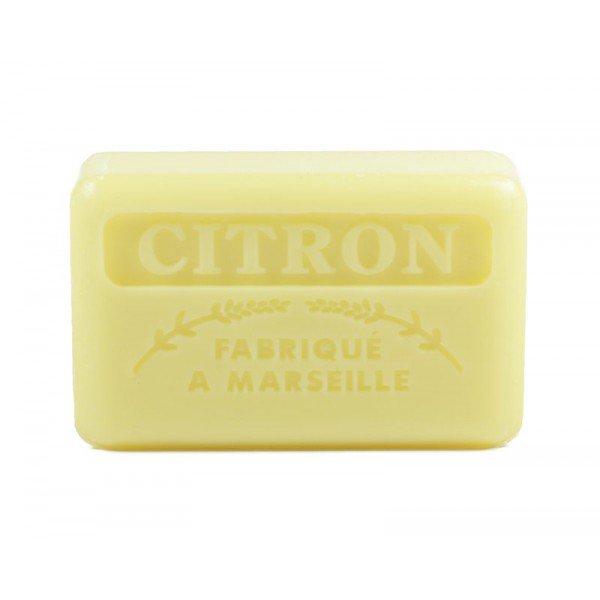 5x Savon de Marseille Citroen Seife - handgefertigt und angereichert mit Bio -Sheabutter 125 g